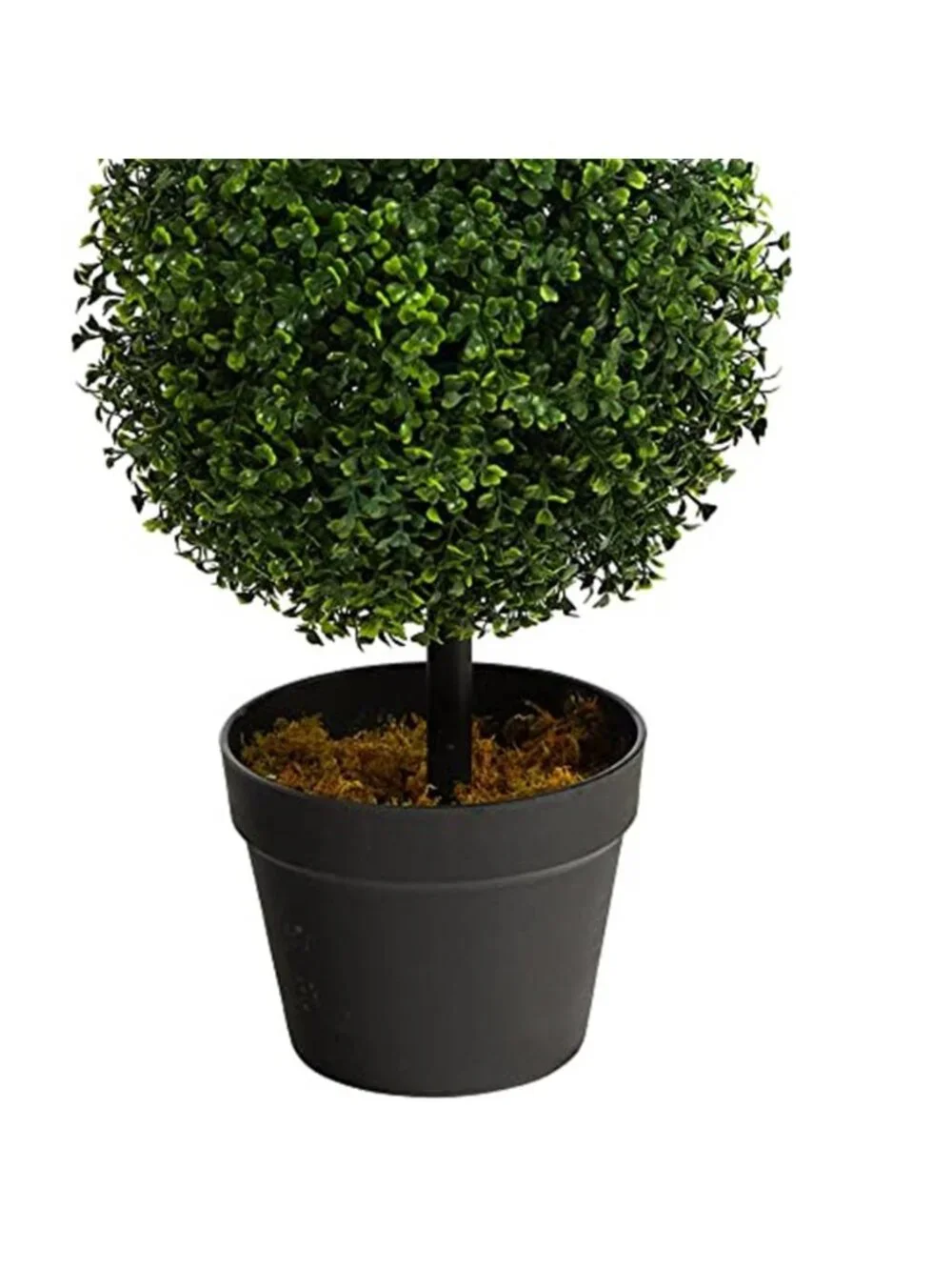 Artificial Boxwood Topiary Tree Triple Ball Faux Plant Indoor Outdoor Decor 36